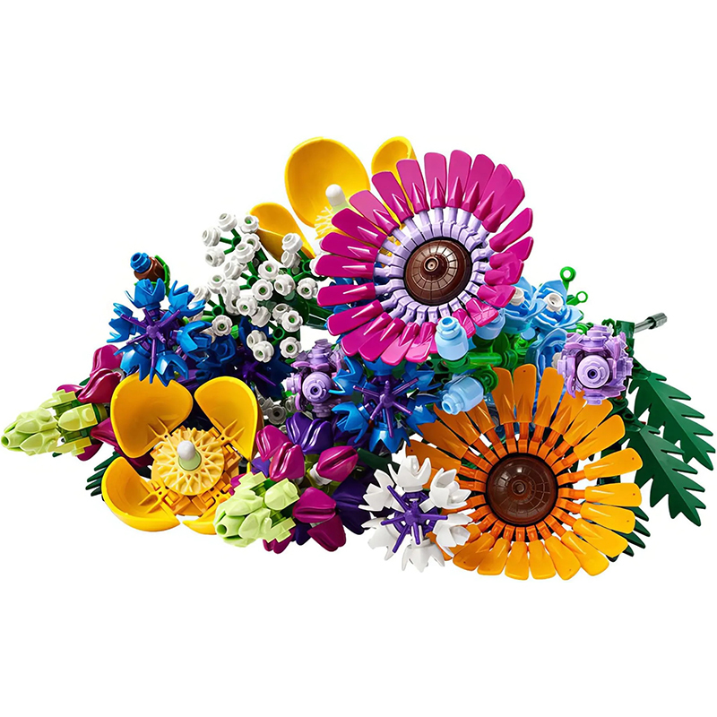 Custom 99033 Botanical Collection Wildflower Bouquet Creator Expert Building Blocks 939±pcs Bricks 10313 from China.