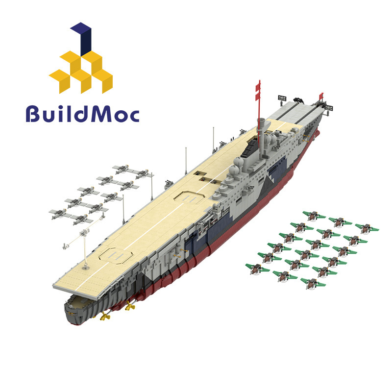 BuildMoc MOC-34030 Aircraft Carrier Graf Zeppelin Military