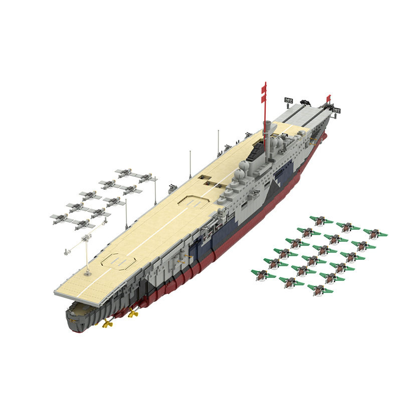 BuildMoc MOC-34030 Aircraft Carrier Graf Zeppelin Military