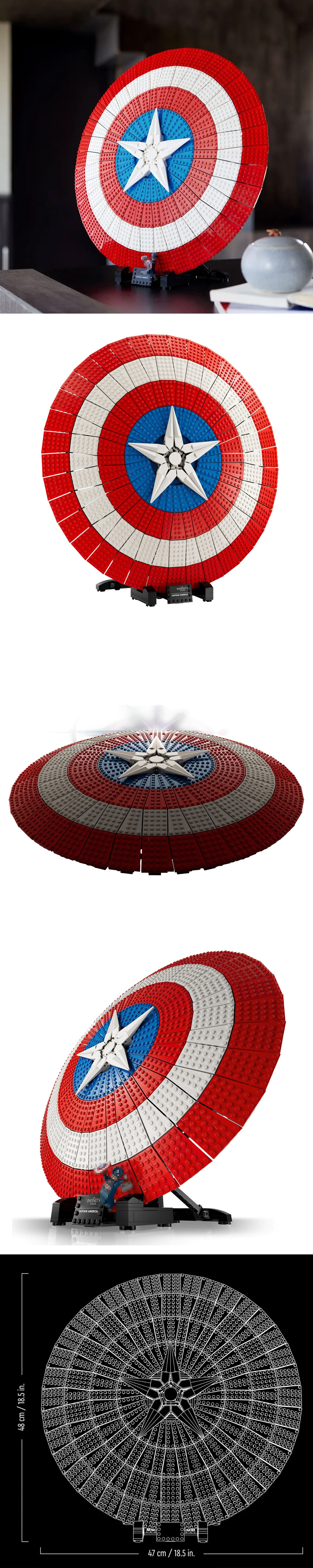 Buildable Captain America's Sheild Super Hero 76262
