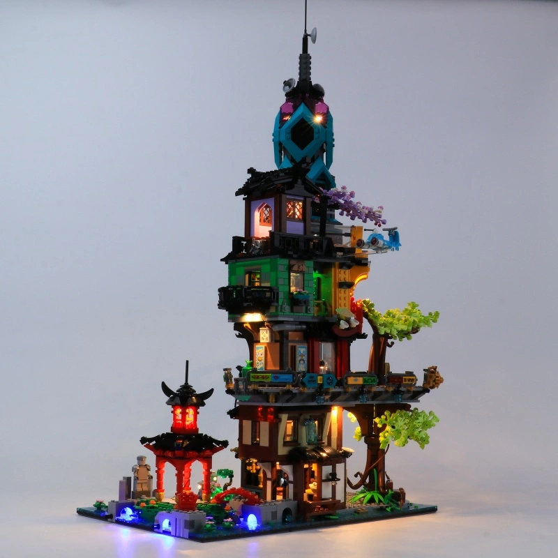 [Light Sets] LED Lighting Kit for NINJAGO City Gardens 71741