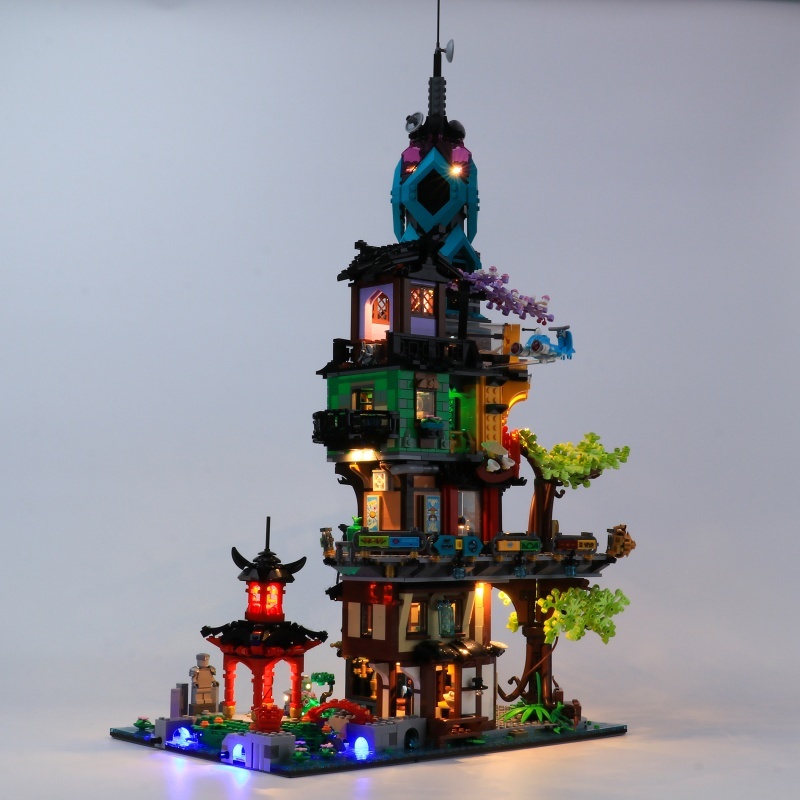 [Light Sets] LED Lighting Kit for NINJAGO City Gardens 71741