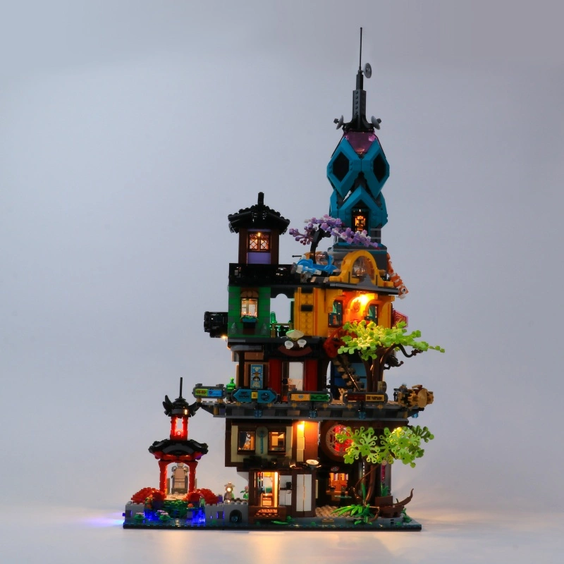 [Light Sets] LED Lighting Kit for NINJAGO City Gardens 71741