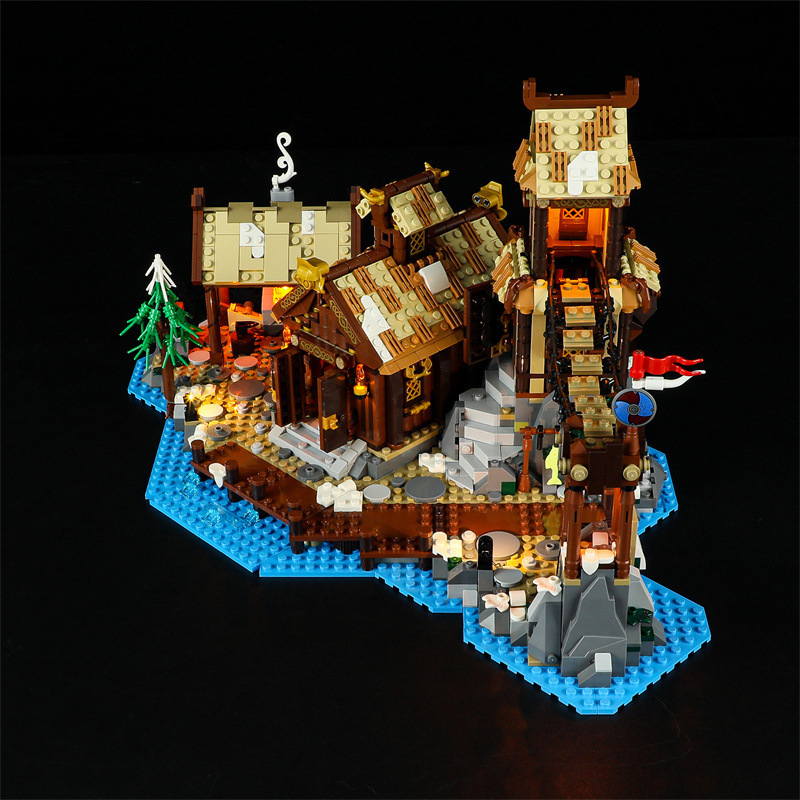 [Light Sets] LED Lighting Kit for Viking Village 21343