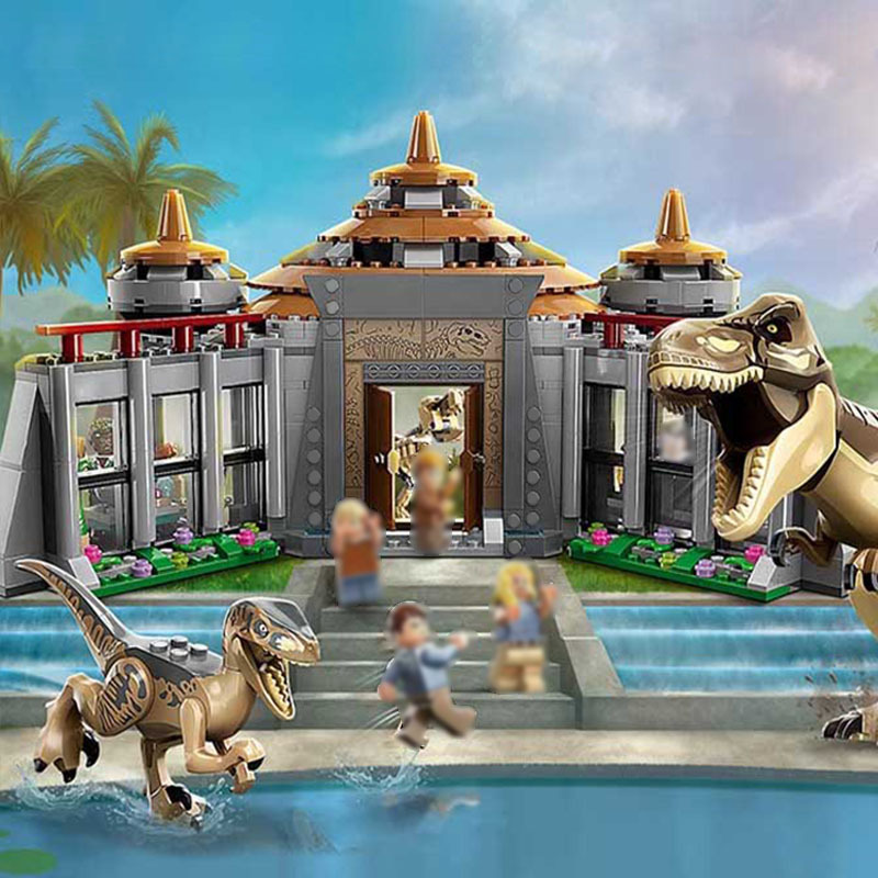 Visitor Centre: T. rex & Raptor Attack Movie & Game 76961