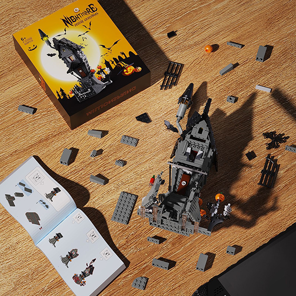 MOC F-C5309 The Nightmare Before Christmas Castle