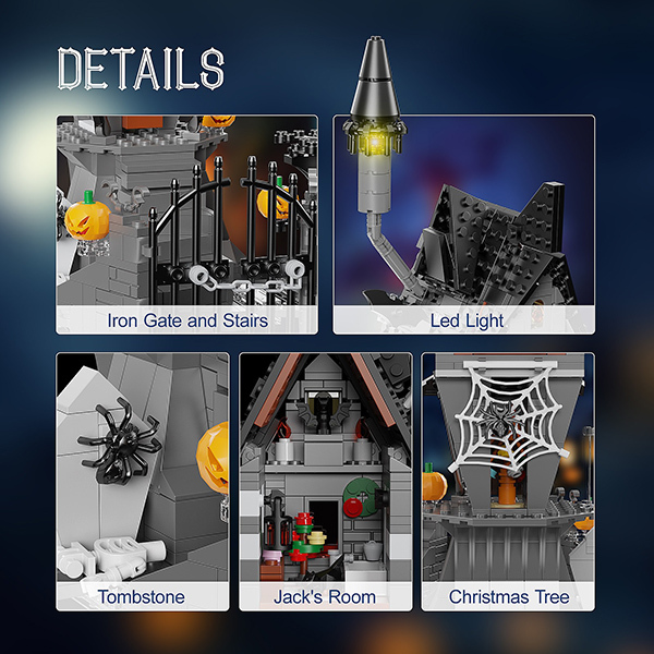 MOC F-C5309 The Nightmare Before Christmas Castle