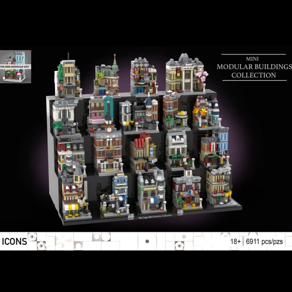 MOC 162907 Mini Modular Buildings - The Full Set Of 19