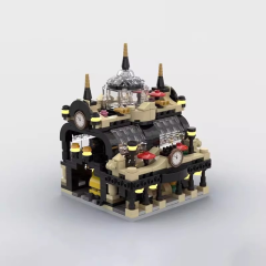 MOC 145087 Mini 910002 Studgate Train Station 671±pcs