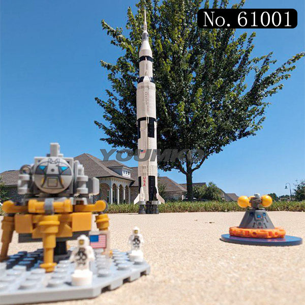 Customized 60005 10011 The Apollo Saturn V Building 21309 Blocks 1969pcs Bricks Toys Model Rocket  From China
