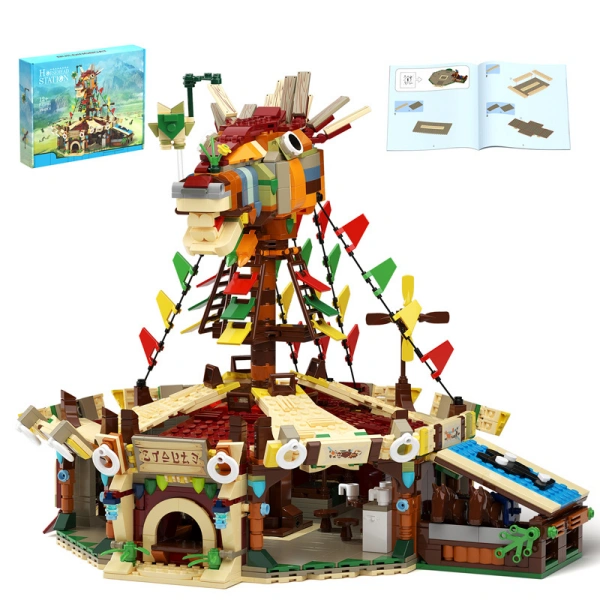 MOC F-C5788 Zelda: Breath Of The Wild Station Custom LEGO Model
