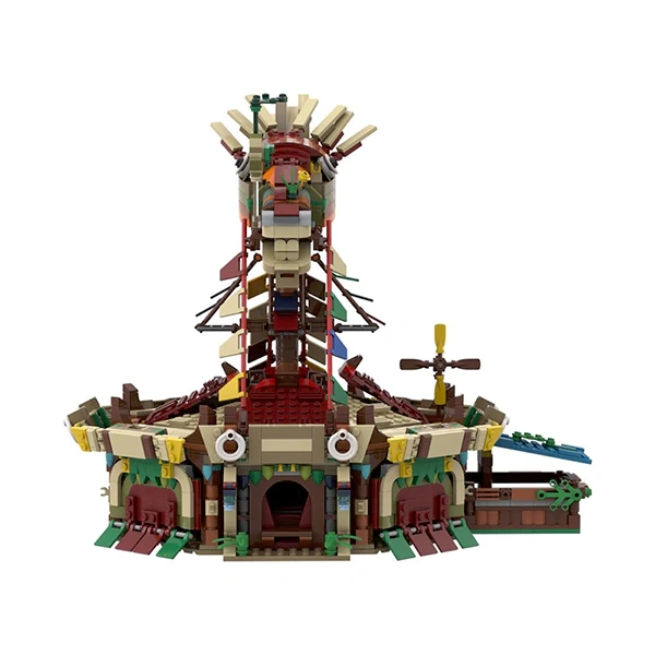 MOC F-C5788 Zelda: Breath Of The Wild Station Custom LEGO Model