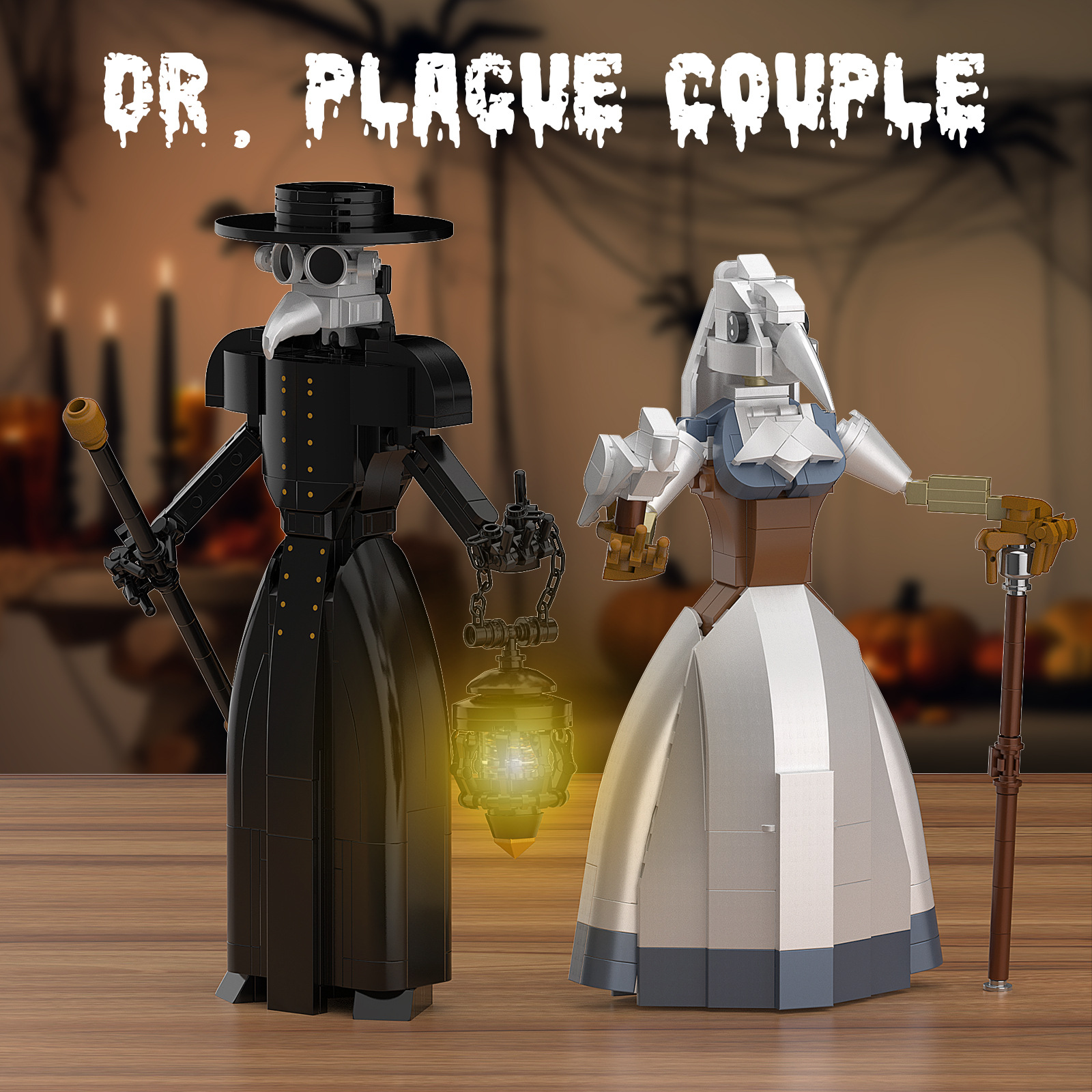 MOC F-C9981 Plague Doctor Couple