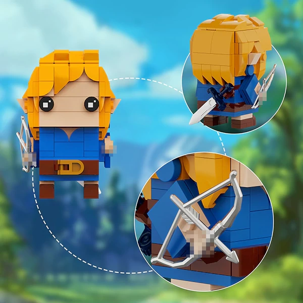 MOC F-C9136Y02 The Legend of Zelda Zelda Blue Child