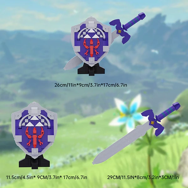 MOC F-C9291 Kingdom Tears Hylian Shield Master Sword