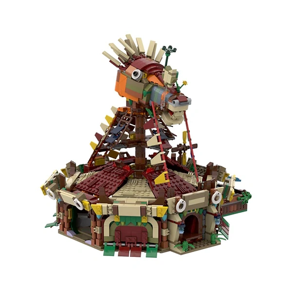 MOC F-C5788 Zelda: Breath Of The Wild Station Europe Warehouse