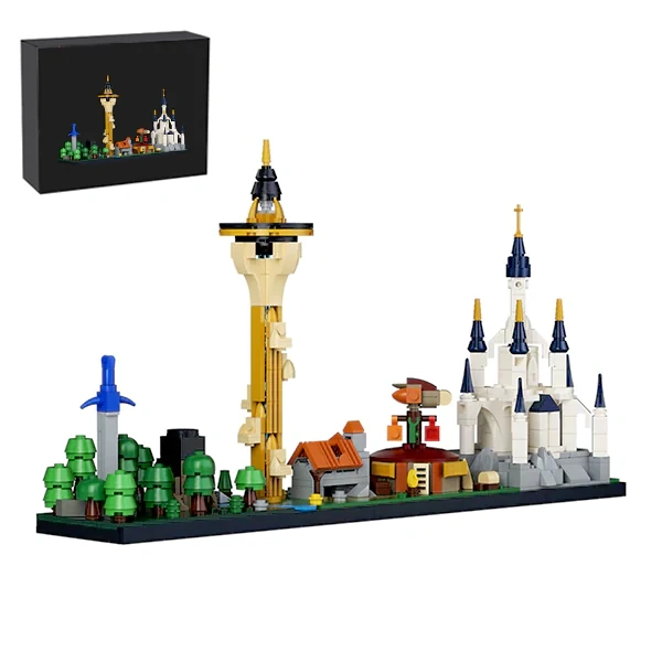 GoBricks MOC F-A0609 The Legend Of Zelda Skyline