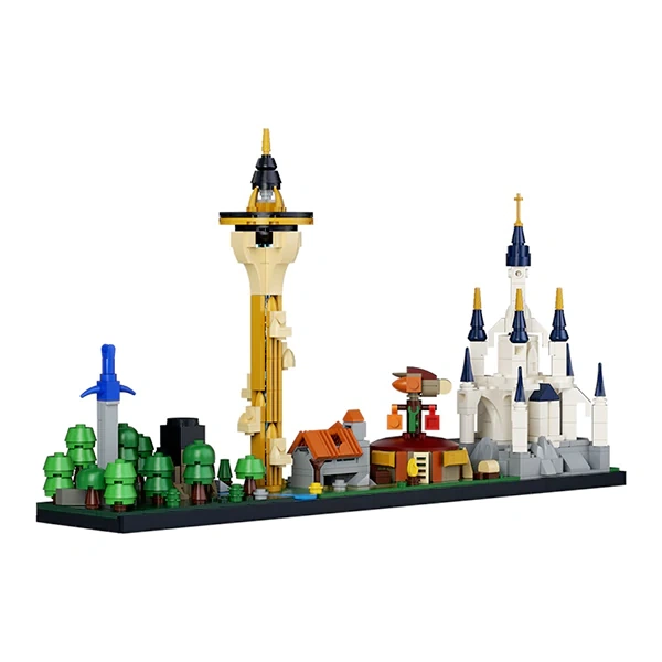 GoBricks MOC F-A0609 The Legend Of Zelda Skyline