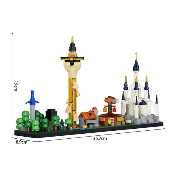 GoBricks MOC F-A0609 The Legend Of Zelda Skyline