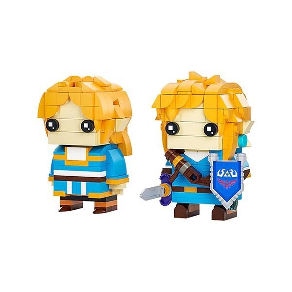 GoBricks MOC F-A0612 The Legend Of Zelda Link And The Princess