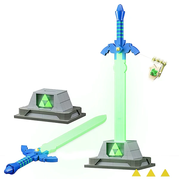GoBricks MOC F-A0614 The Legend Of Zelda Master Sword Glowing