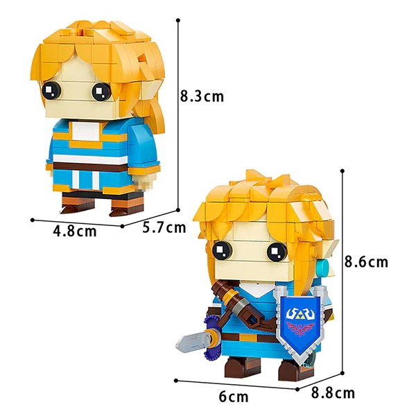 GoBricks MOC F-A0612 The Legend Of Zelda Link And The Princess