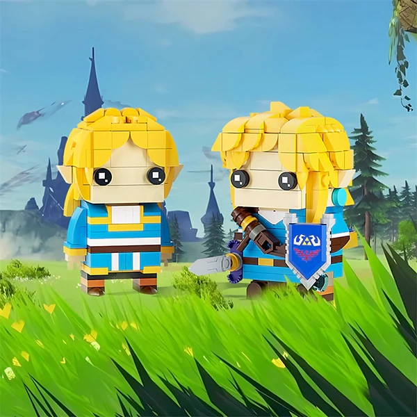 GoBricks MOC F-A0612 The Legend Of Zelda Link And The Princess