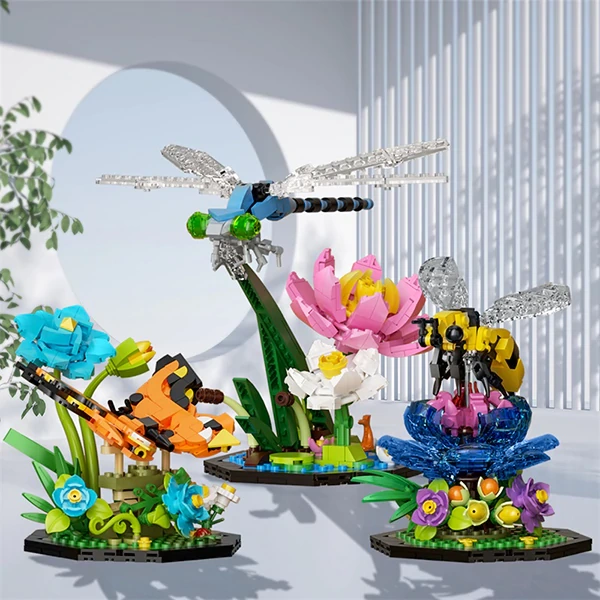 GoBricks MOC F-A0635 Flower Language Insects