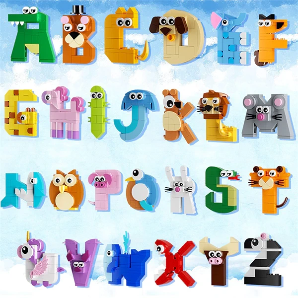 GoBricks MOC F-A0632 Animal Alphabet