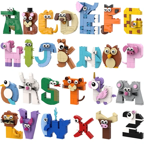 GoBricks MOC F-A0632 Animal Alphabet