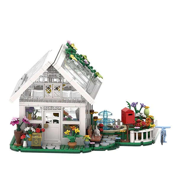 GoBricks MOC F-A0603 White Flower House