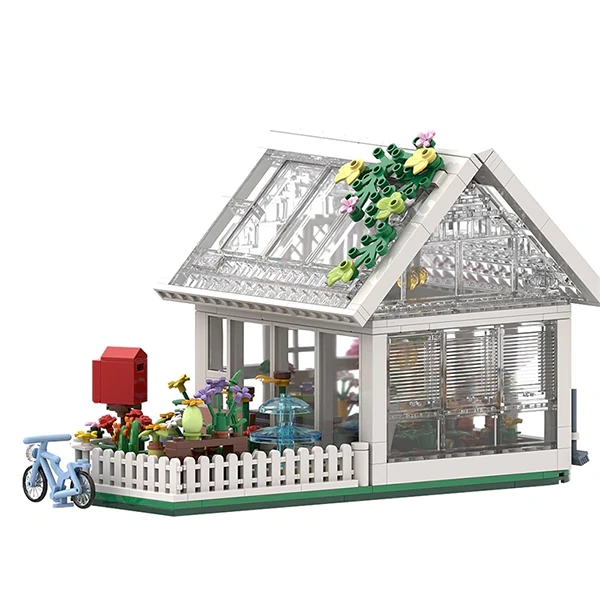 GoBricks MOC F-A0603 White Flower House