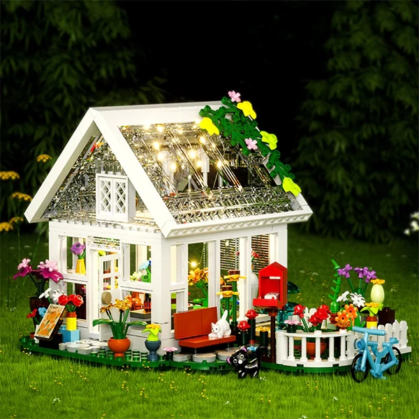 GoBricks MOC F-A0603 White Flower House