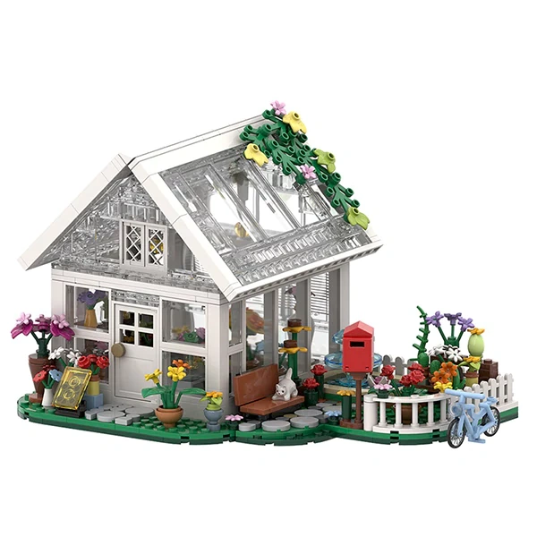GoBricks MOC F-A0603 White Flower House