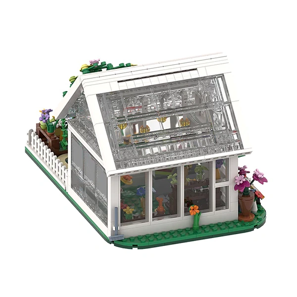 GoBricks MOC F-A0603 White Flower House