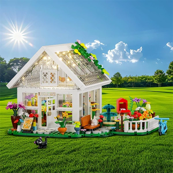 GoBricks MOC F-A0603 White Flower House