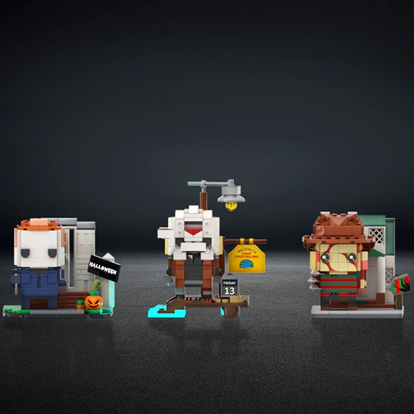 GoBricks MOC F-A0652 Halloween And Friday The 13th And A Nightmare On Elm Street