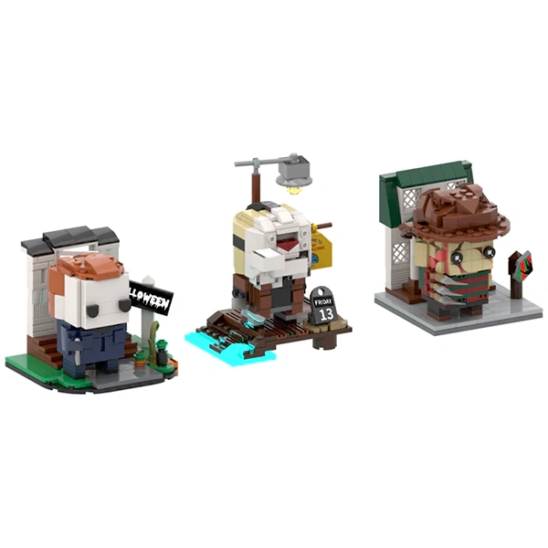 GoBricks MOC F-A0652 Halloween And Friday The 13th And A Nightmare On Elm Street