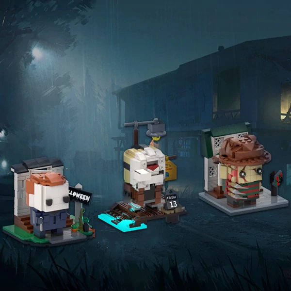 GoBricks MOC F-A0652 Halloween And Friday The 13th And A Nightmare On Elm Street