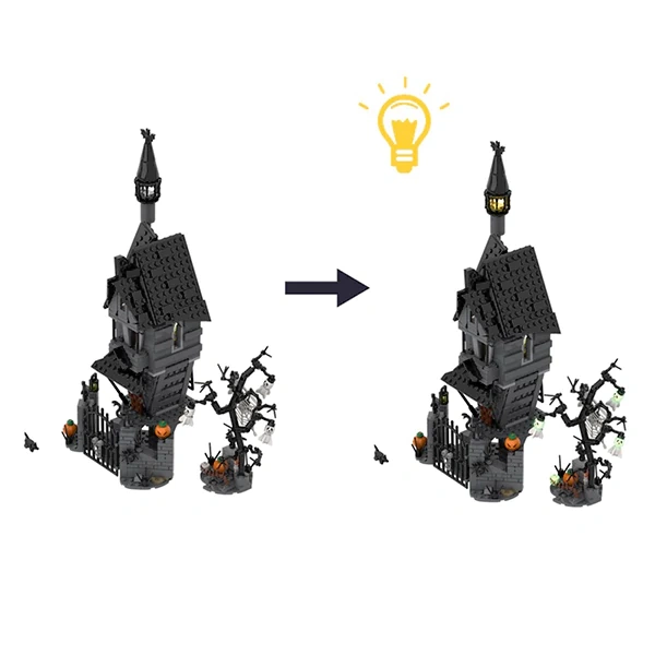 GoBricks MOC F-A0650 Halloween House