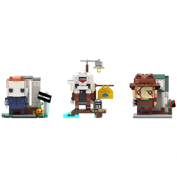 GoBricks MOC F-A0652 Halloween And Friday The 13th And A Nightmare On Elm Street
