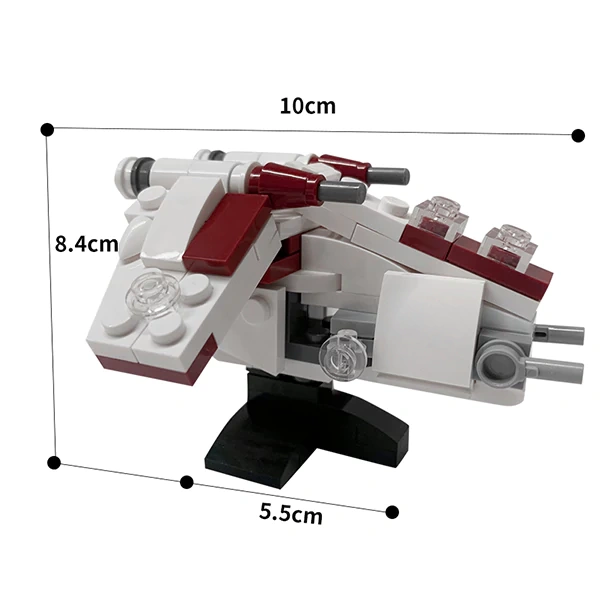 GoBricks MOC 42164 Micro Republic Gunship