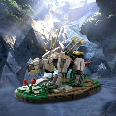 GoBricks MOC 115168 Horizon Zero Dawn Sawtooth With Stand