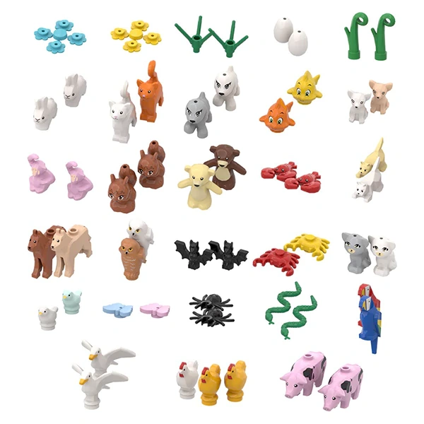 GoBricks MOC F-A0666 Christmas 24mini Animal Countdown Calendar
