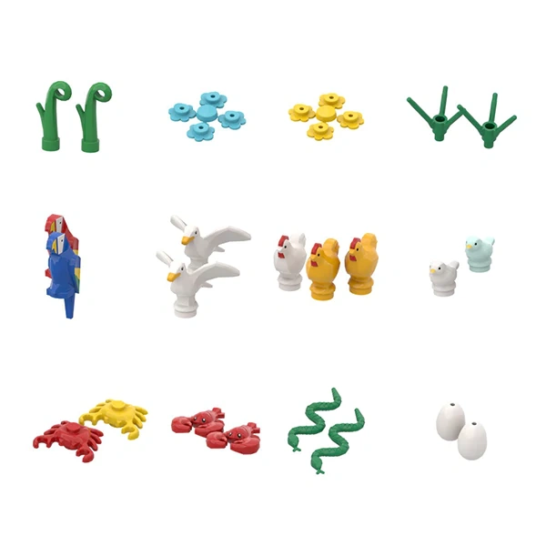 GoBricks MOC F-A0666 Christmas 24mini Animal Countdown Calendar