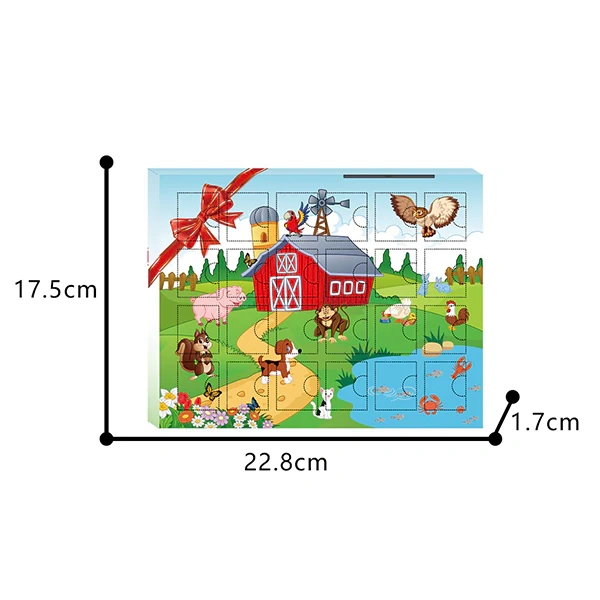 GoBricks MOC F-A0666 Christmas 24mini Animal Countdown Calendar