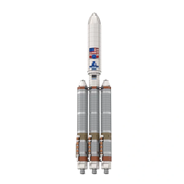 GoBricks MOC 121058 1:110 Atlas V Heavy