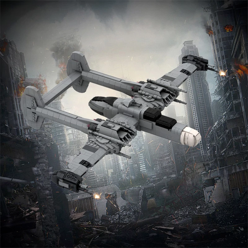 GoBricks MOC 189108 WWII B-61 Black Widow