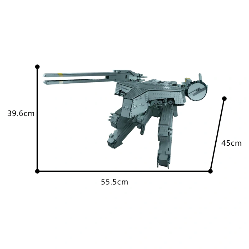 GoBricks MOC 44555 Metal Gear Solid Metal Gear Rex