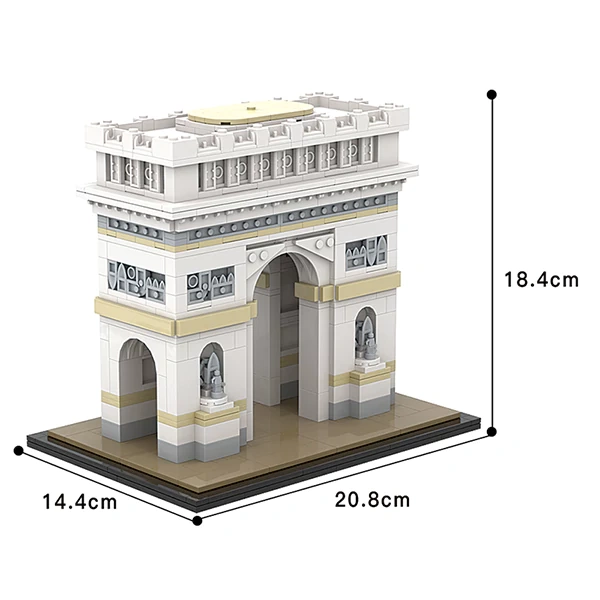 GoBricks MOC F-A0636 Arc de Triomphe